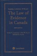Cover of Sopinka, Lederman & Bryant: The Law of Evidence in Canada