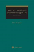Cover of Issues in Criminal Trials and Summary Appeal Law