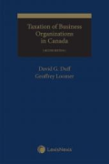Cover of Taxation of Business Organizations in Canada