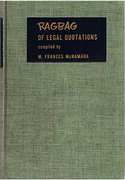 Cover of Ragbag of Legal Quotations