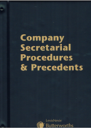 Cover of Butterworths Company Secretarial Procedures and Precedents Looseleaf (Pay-in-Advance Service)