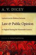 Cover of Lectures on the Relation Between Law and Public Opinion in England During the Nineteenth Century