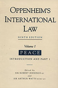 Cover of Oppenheim's International Law 9th ed: Volume 1 Peace (Hardback)