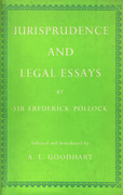 Cover of Jurisprudence and Legal Essays: Selected and Introduced by A.L. Goodhart