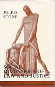 Cover of Social Dimensions of Law and Justice