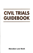 Cover of CIVIL TRIALS GUIDEBOOK