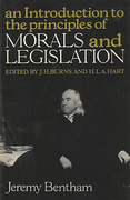 Cover of Jeremy Bentham: An Introduction to the Principles of Morals and Legislation