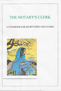 Cover of The Notary's Clerk: A Handbook for Secretaries and Clerks