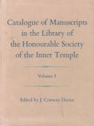 Cover of Catalogue of Manuscripts in the Library of the Honourable Society of the Inner Temple