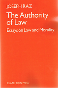 Cover of The Authority of Law: Essays on Law and Morality