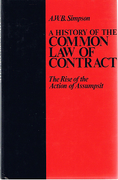 Cover of A History of the Common Law of Contract
