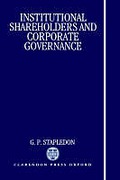 Cover of Institutional Shareholders and Corporate Governance