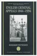 Cover of English Criminal Appeals 1844-1994