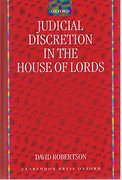 Cover of Judicial Discretion in the House of Lords