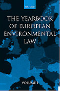 Cover of Yearbook of European Environmental Law: Vol 1