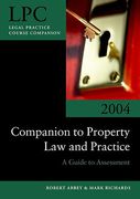 Cover of LPC Companion to Property Law and Practice: A Guide to Assessment