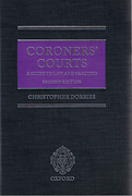 Cover of Coroners' Courts: A Guide to Law and Practice 2nd ed