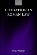 Cover of Litigation in Roman Law