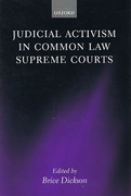 Cover of Judicial Activism in Common Law Supreme Courts