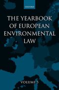 Cover of Yearbook of European Environmental Law: V. 5