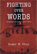 Cover of Fighting over Words: Language and Civil Law Cases