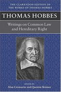 Cover of Thomas Hobbes: Writing on Common Law and Hereditary Right
