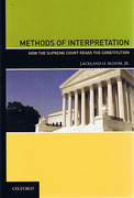 Cover of Methods of Interpretation: How the Supreme Court Reads the Constitution