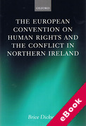 Cover of European Convention on Human Rights and the Conflict in Northern Ireland (eBook)