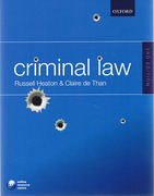 Cover of Criminal Law 