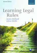 Cover of Learning Legal Rules: A Students Guide to Legal Method and Reasoning