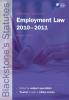 Cover of Blackstone's Statutes on Employment Law 2010 - 2011