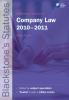 Cover of Blackstones Statutes on Company Law 2010 - 2011