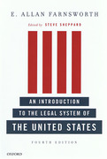 Cover of E. Allan Farnsworth: Introduction to the Legal System of the United States