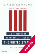 Cover of E. Allan Farnsworth: Introduction to the Legal System of the United States (eBook)