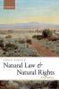 Cover of Natural Law and Natural Rights