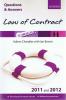 Cover of Questions & Answers: Law of Contract 2011 and 2012