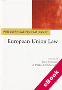 Cover of Philosophical Foundations of EU Law (eBook)
