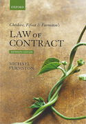Cover of Cheshire, Fifoot & Furmston's Law of Contract