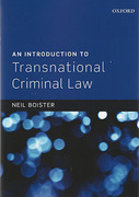 Cover of An Introduction to Transnational Criminal Law