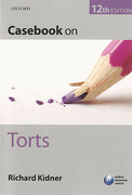 Cover of Casebook on Torts