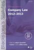 Cover of Blackstone's Statutes on Company Law 2012 - 2013