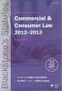 Cover of Blackstone's Statutes on Commercial & Consumer Law 2012 - 2013