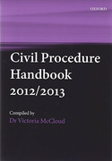 Cover of Civil Procedure Handbook 2012/2013