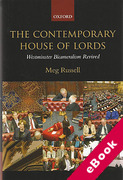 Cover of The Contemporary House of Lords: Westminster Bicameralism Revived (eBook)