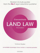 Cover of Concentrate: Land Law 