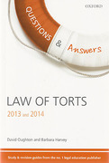 Cover of Questions & Answers: Law of Torts 2013 and 2014