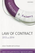 Cover of Questions & Answers: Law of Contract 2013 and 2014