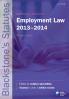 Cover of Blackstone's Statutes on Employment Law 2013 - 2014