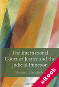 Cover of The International Court of Justice and the Judicial Function (eBook)