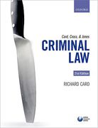 Cover of Card, Cross and Jones: Criminal Law